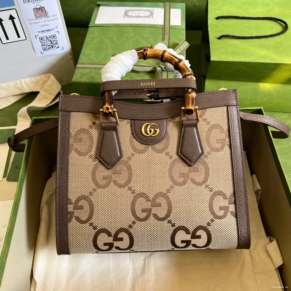 Firstbag ru with bag GG jumbo tote Diana small Gucci 0602